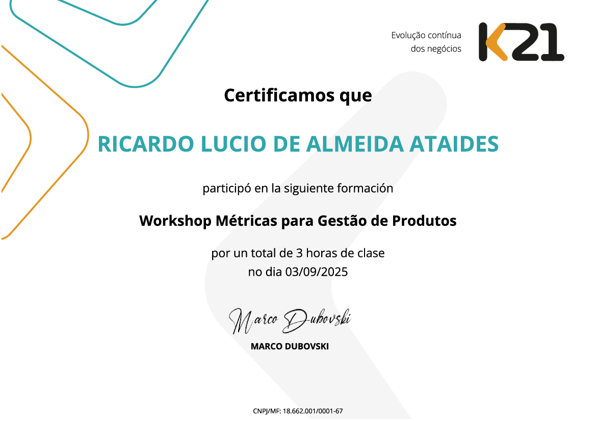 Certificado K21
